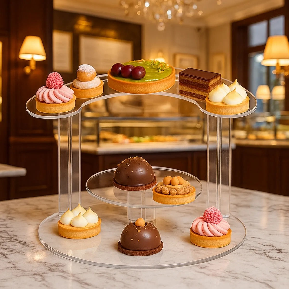 Prateleira 3 Andares Display Vitrine Balcão Loja Suporte