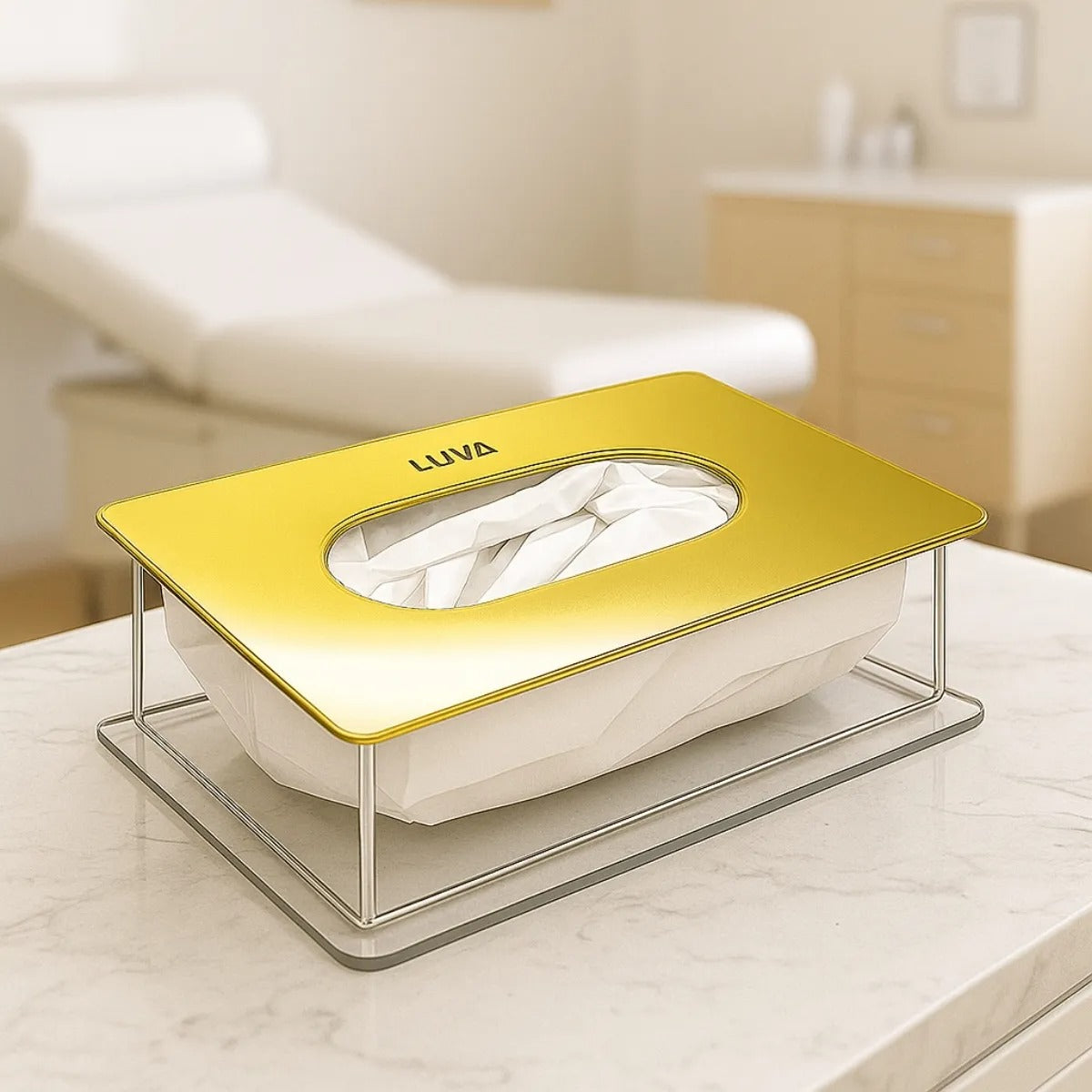 Caixa Acrílico Porta Luva Máscara Touca Profissional Médico