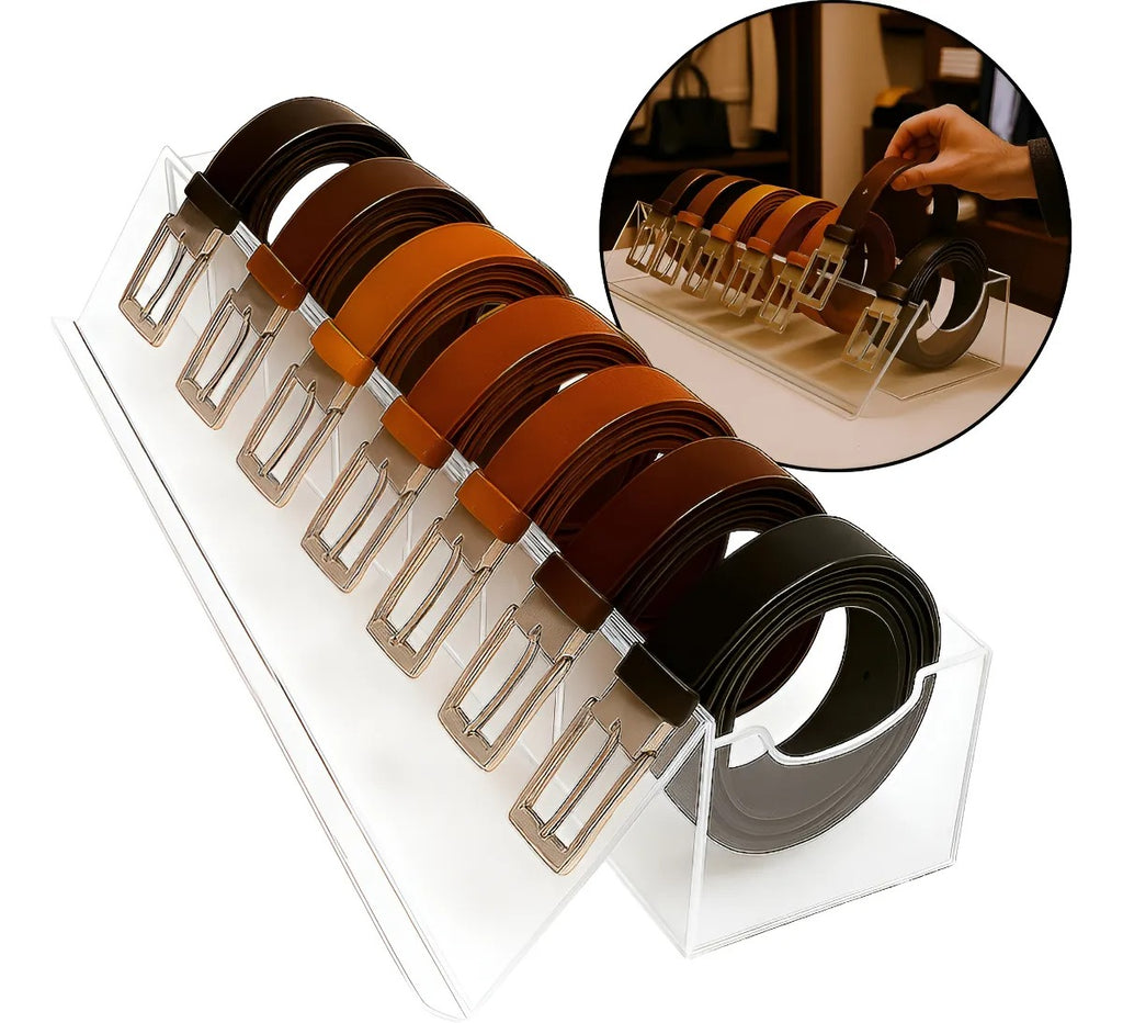 Expositor 7 Cintos Cinteiro Balcão Loja Vitrine Suporte