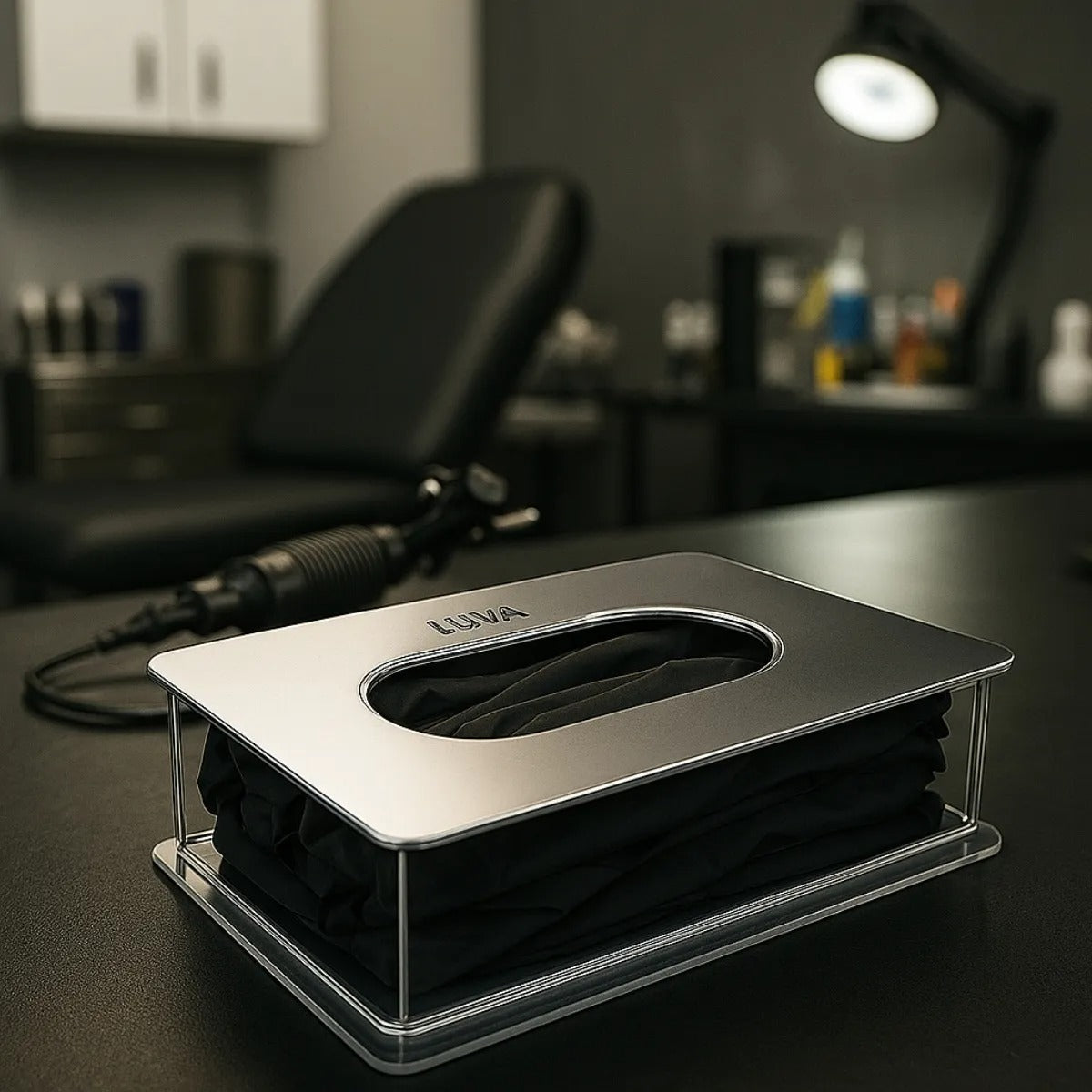 Caixa Acrílico Porta Luva Máscara Touca Profissional Médico