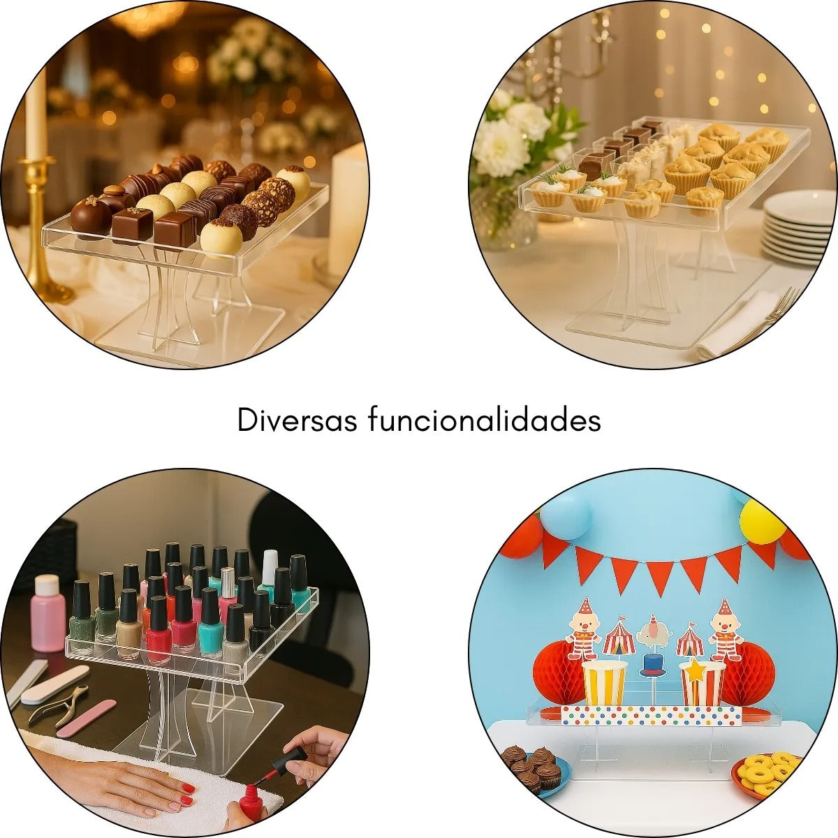 Display Vitrine Expositor Balcão Decoração Festa Evento Doce Adicionar aos favoritos