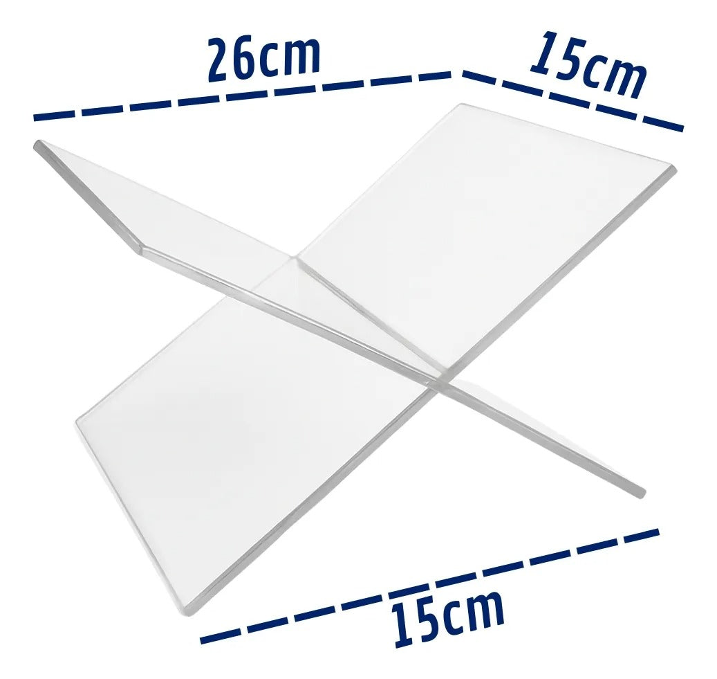 Suporte Livro Leitura Acrílico Bíblia Decoração Sala Luxo