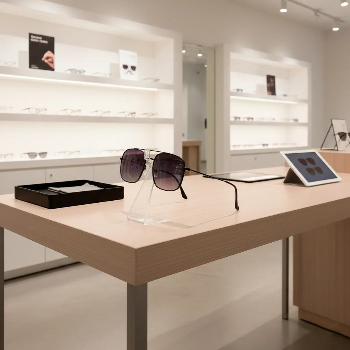 Suporte Óculos Porta Display Loja Vitrine Mostruário Bancada