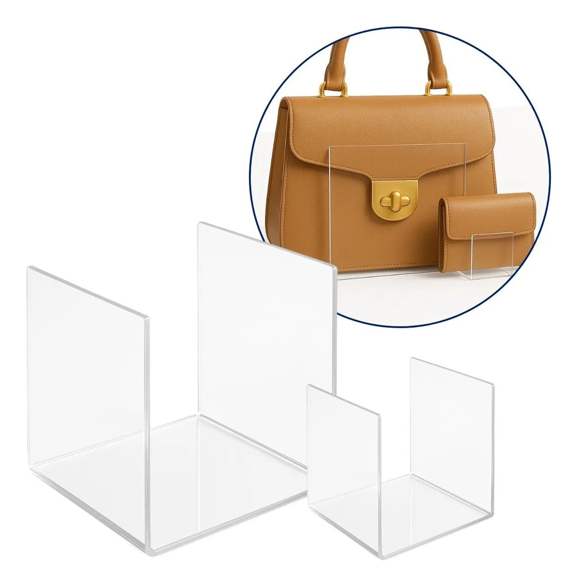 Kit 1 Expositor Bolsa + 1 Carteira Loja Balcão Moda Feminina