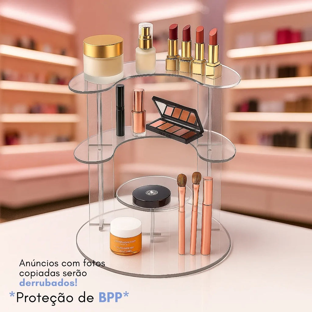 Prateleira 4 Andares Display Vitrine Balcão Loja Suporte