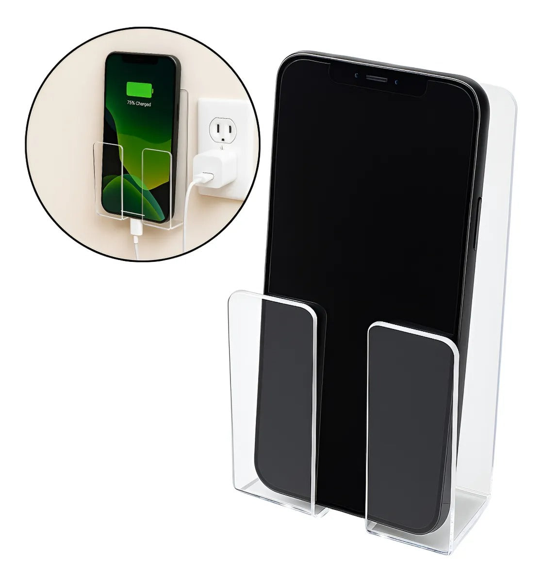 Suporte Parede Celular Acrilico Para Galaxy, iPhone, Motorola, etc...