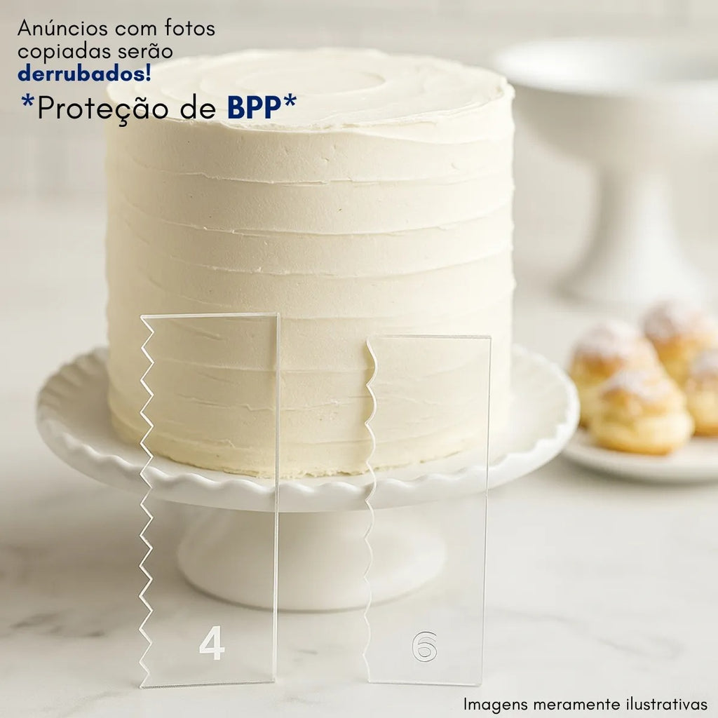 Espátulas Decoração Bolo 13 Pçs Confeiteiro Textura Desenho
