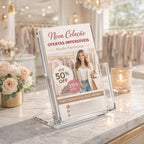 Expositor Folhetos A6 Mesa Lojas Folders Display Panfleto