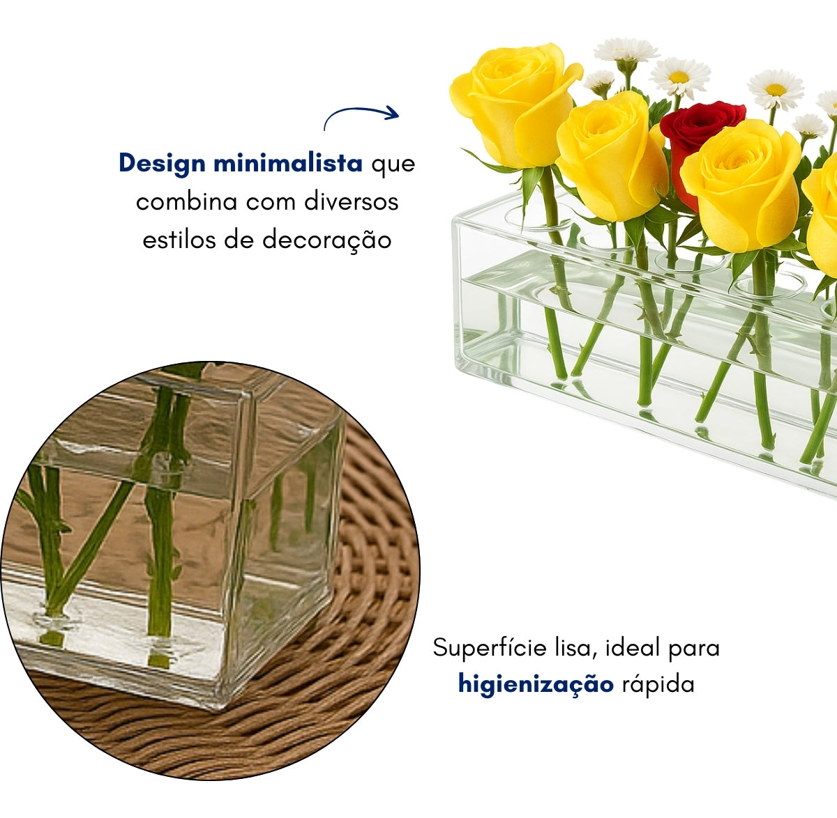 Suporte 10 Flores Expositor Furos Vaso Arranjo Casamento