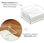 Porta Guardanapo Acrilico Grande