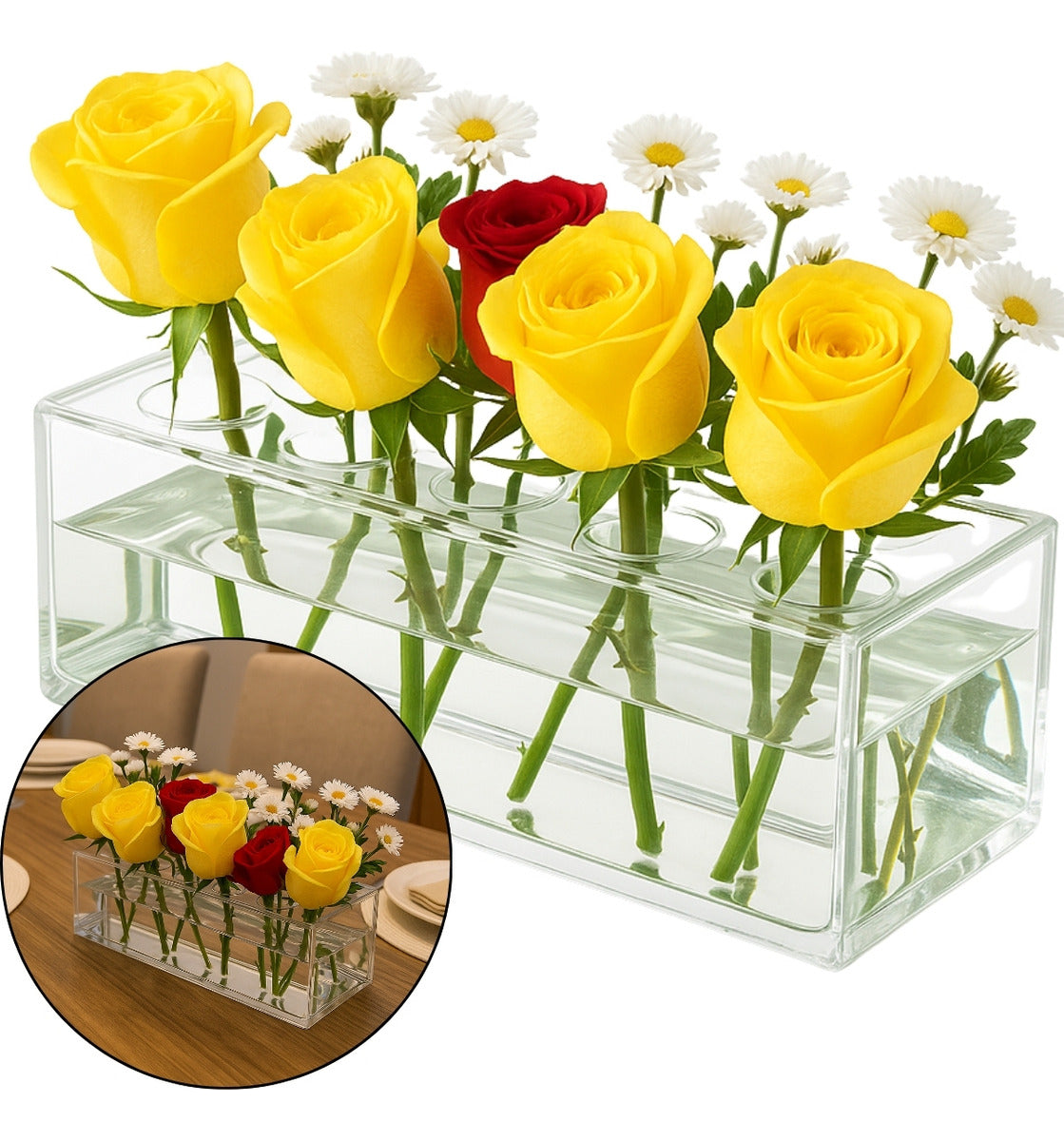 Suporte 10 Flores Expositor Furos Vaso Arranjo Casamento