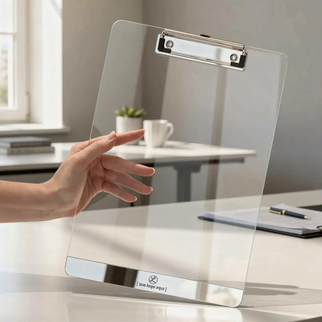 Prancheta Papel A4 Personalizada Escritório Prendedor Folha