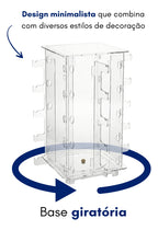 Carrossel Expositor Loja 20 Óculos Giratório Vitrine Ótica