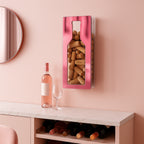 Porta Rolhas Decoração Acrílico Espelhado Colecionador Vinho