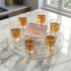 Porta Copos Shot Dose Giratório Presente Personalizado Drink