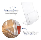 Suporte Panfleto Folhetos A4 Mesa Lojas Folders Display