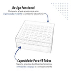 Suporte Tubos Coleta Sangue Acrilico