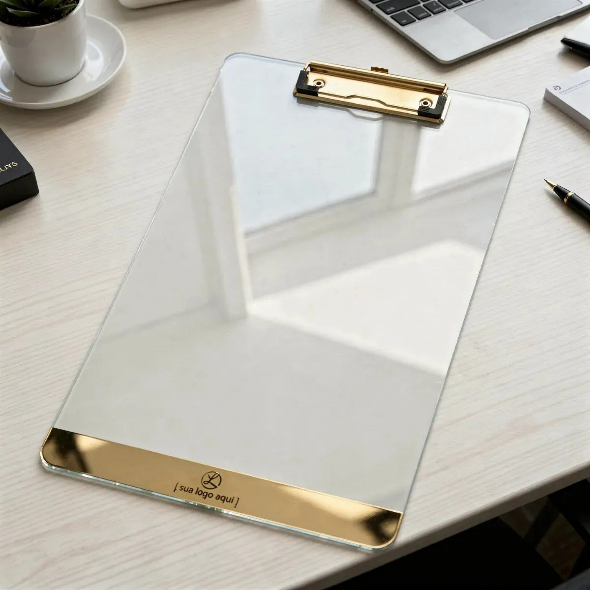 Prancheta Papel A4 Personalizada Escritório Prendedor Folha