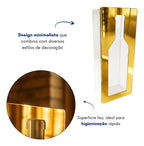 Porta Rolhas Decoração Acrílico Espelhado Colecionador Vinho