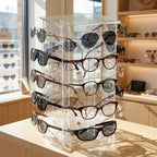 Carrossel Expositor Loja 20 Óculos Giratório Vitrine Ótica