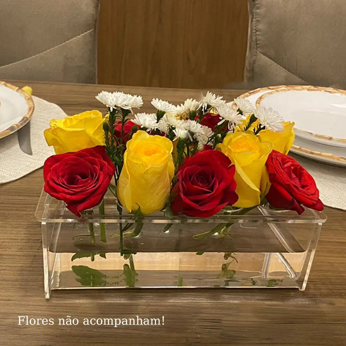 Suporte 10 Flores Expositor Furos Vaso Arranjo Casamento