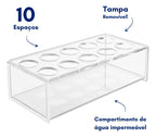 Suporte 10 Flores Expositor Furos Vaso Arranjo Casamento