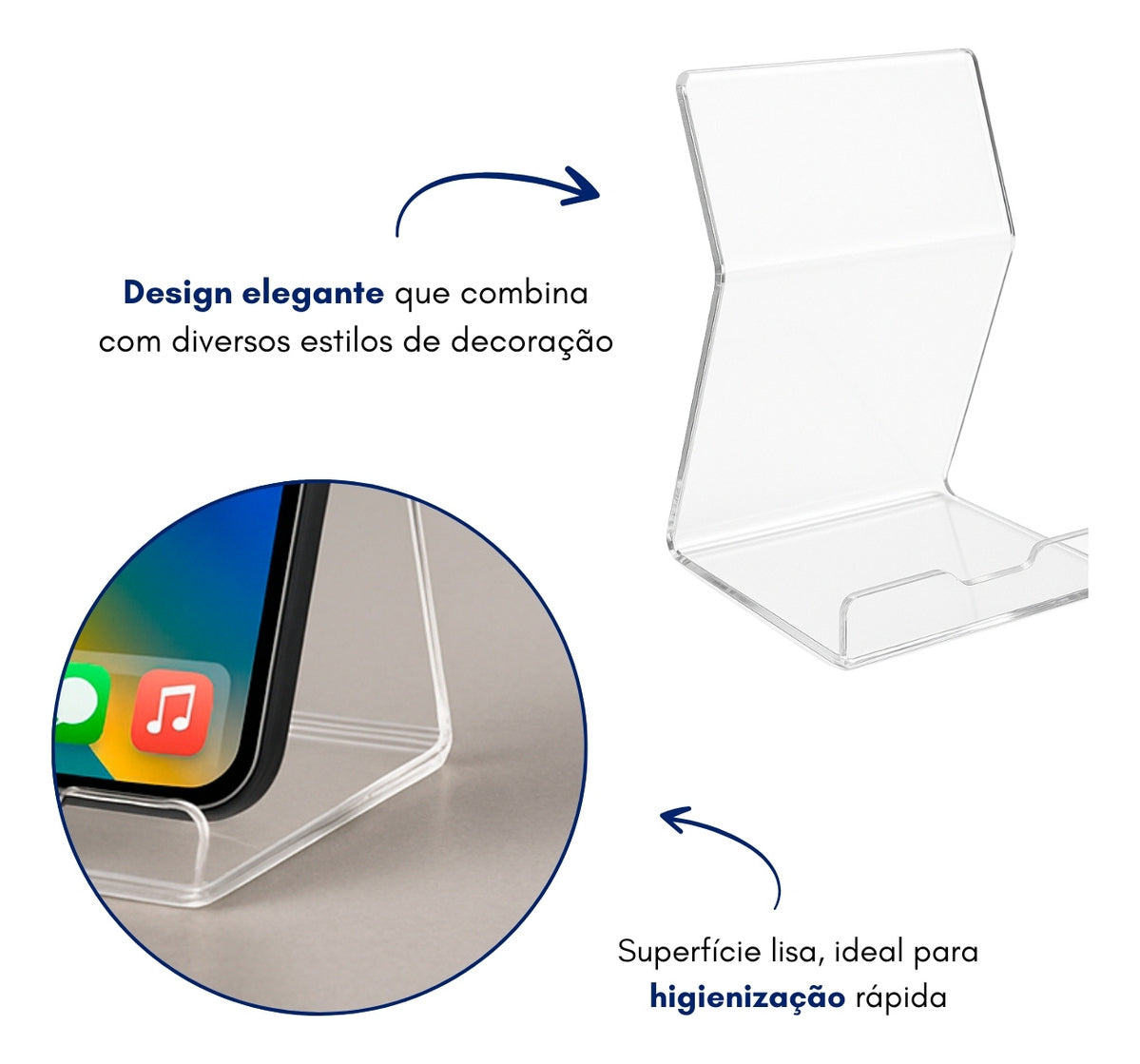 Suporte Celular Cozinha Estudo Mesa Escritório Estável Gamer