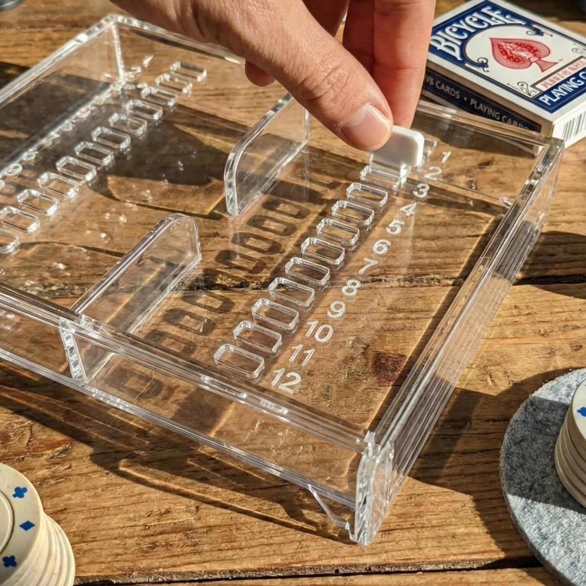 Caixa Estojo Baralho Cartas Acrilico 2 Decks