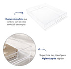 Bandeja Decoração Banheiro Cozinha Adega Organização Display