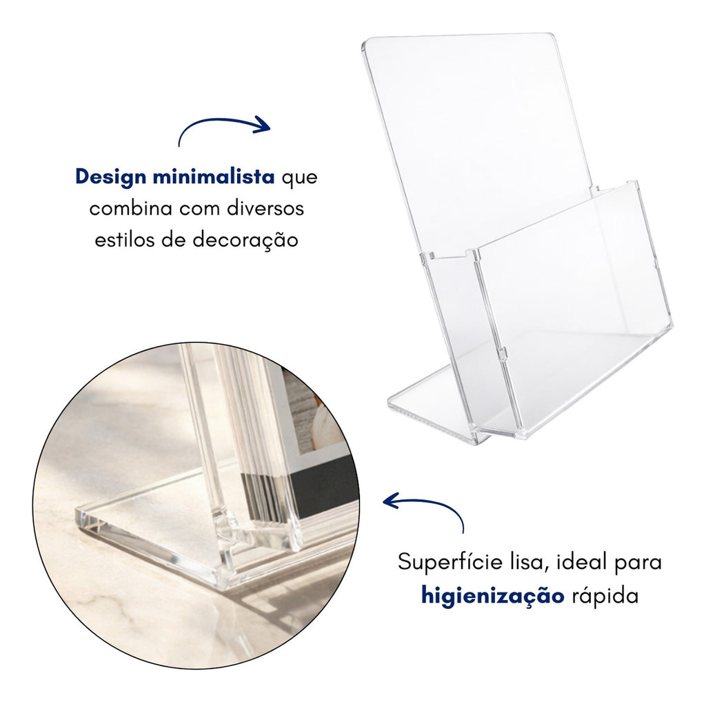 Expositor Panfleto Folhetos A5 Mesa Lojas Folders Display