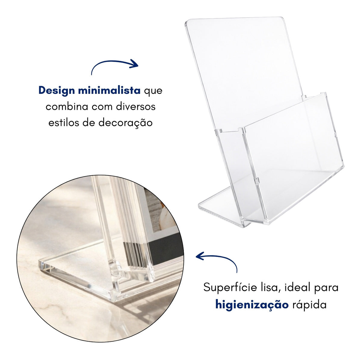 Expositor Panfleto Folhetos A5 Mesa Lojas Folders Display