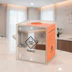 Suporte Caixa Coletora Descarpack 7L Parede Mesa Balcão Resíduos Tóxico Descarte Biológicos