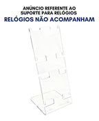 Suporte 4 Relógios Expositor Porta Loja Bancada Loja Vitrine