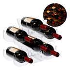 Expositor 6 Garrafas De Vinho Moderno Adega Bar Suporte