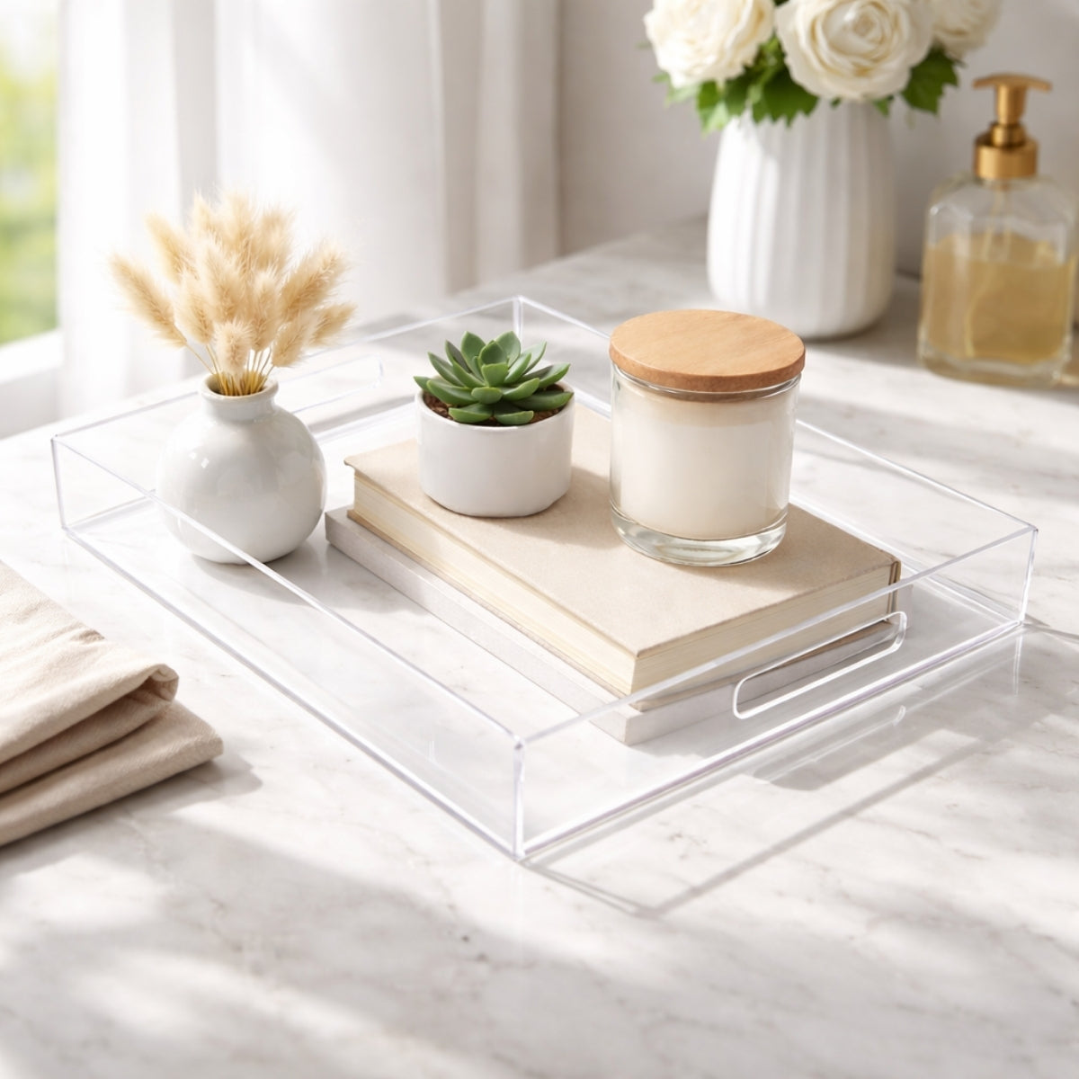 Bandeja Decoração Banheiro Cozinha Adega Organização Display