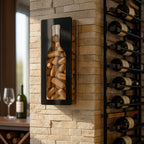 Porta Rolhas Decoração Acrílico Espelhado Colecionador Vinho