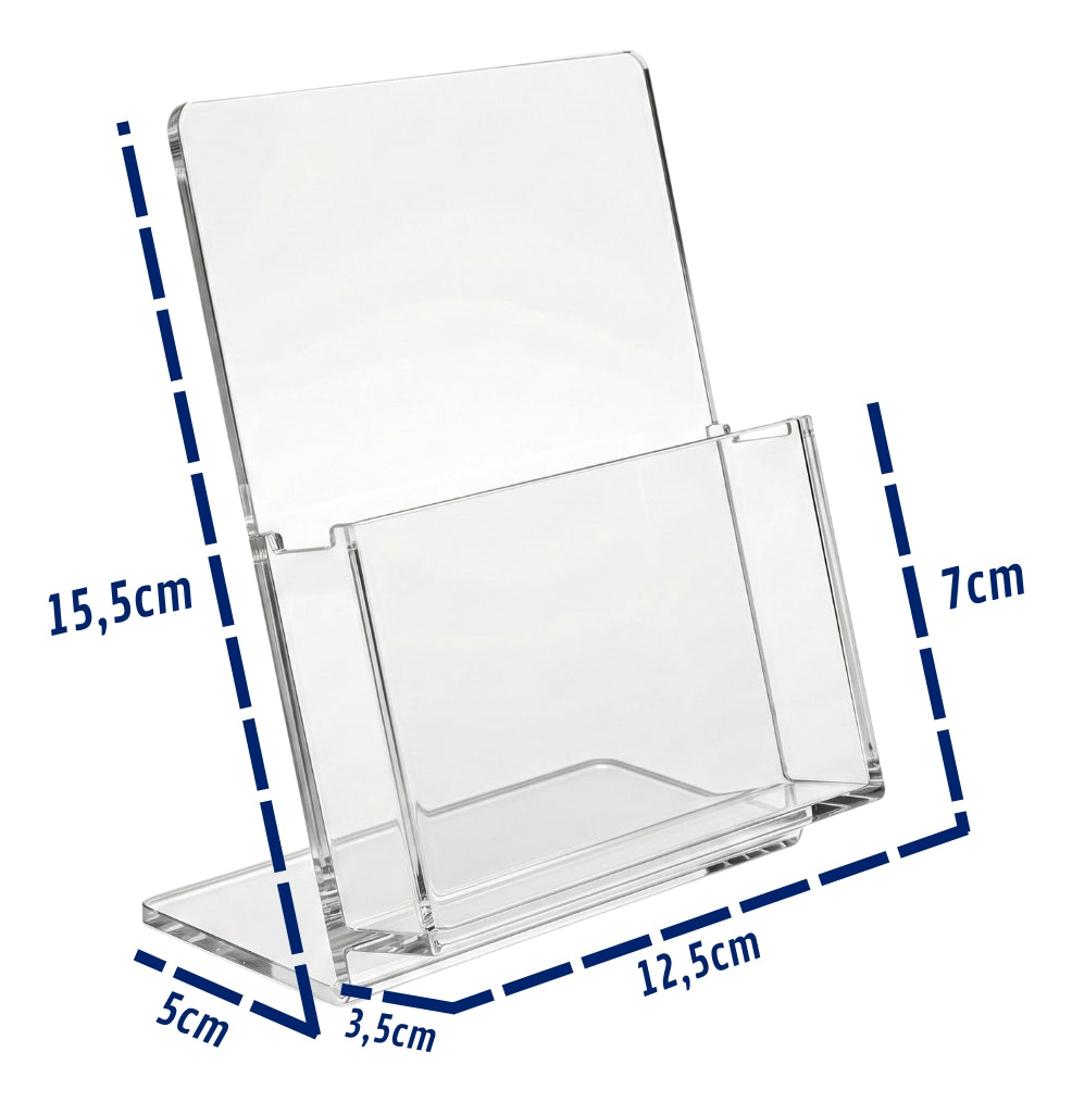 Expositor Folhetos A6 Mesa Lojas Folders Display Panfleto