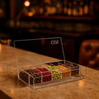 Porta Especiarias Gin Tonica Estojo Acrílico Pote Tempero