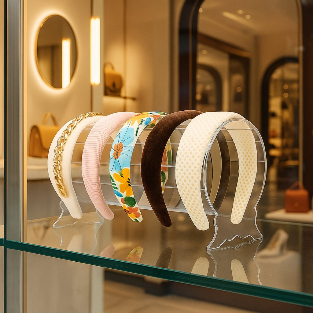 Expositor Acrílico Redondo para Tiaras e Arquinho