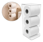 Porta Papel Higienico Parede Acrilico 3 Rolos