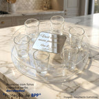 Porta Copos Shot Dose Giratório Presente Personalizado Drink