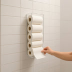 Porta Papel Higienico Parede Acrilico 5 Rolos