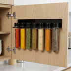 Porta Tempero Organizador Suporte Condimentos Ervas Cozinha 7 Tubos Potes Tubetes