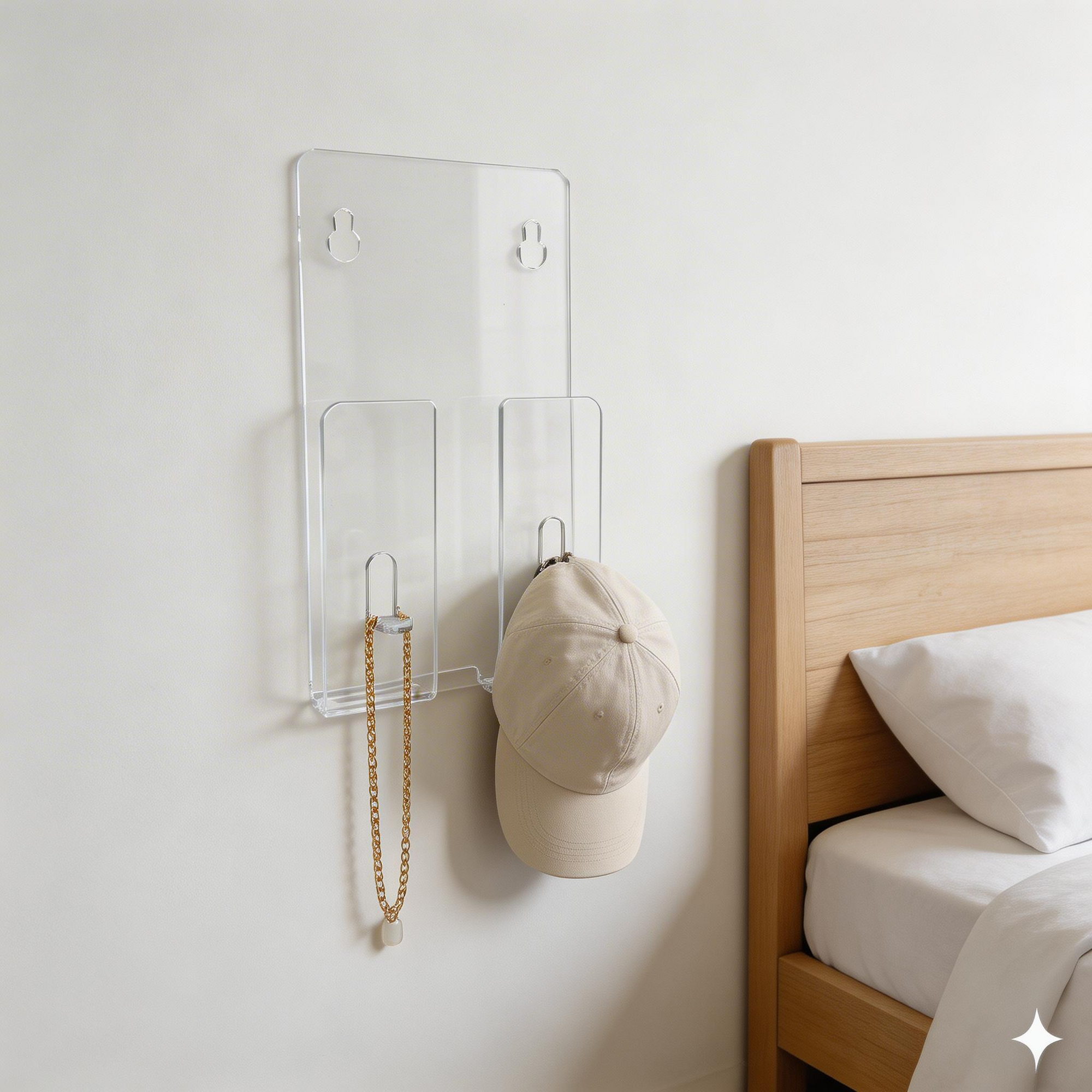 Suporte Celular Porta Boné Colar Chave Porta Objetos Quarto Cabeceira Minimalista Decorativo Multiuso