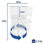 Carrossel Giratório Relógios Três Andares Expositor Premium Organização Coleção Luxo Armazenamento Vertical Base Estável Rotação Suave Acesso Rápido Visual Sofisticado Vitrine Doméstica Loja Joalheria Closet Mesa Bancada Design Funcional Alta Capacidade P