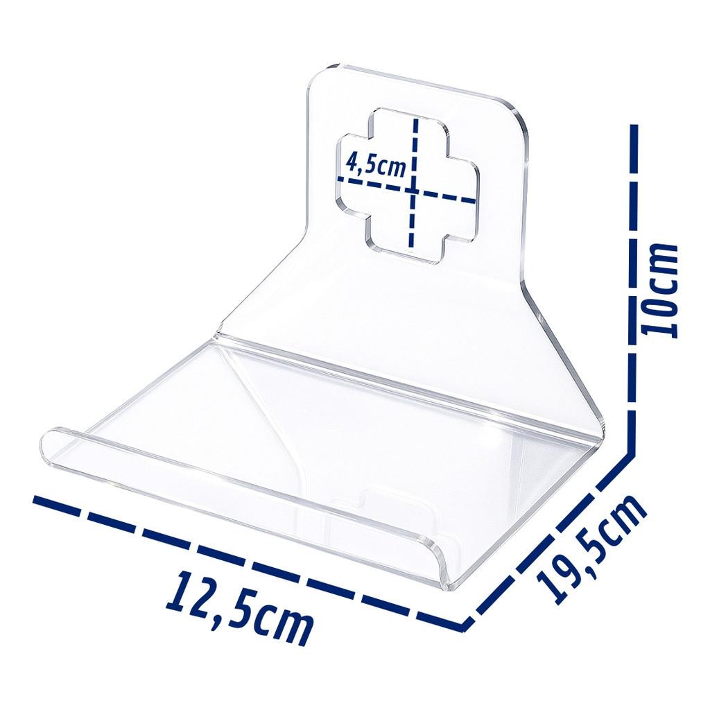 Base Celular Carregador Tomada Parede Suporte Acrílico