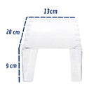 Expositor Acrílico para Tiara e Arcos 20x13x9cm Transparente