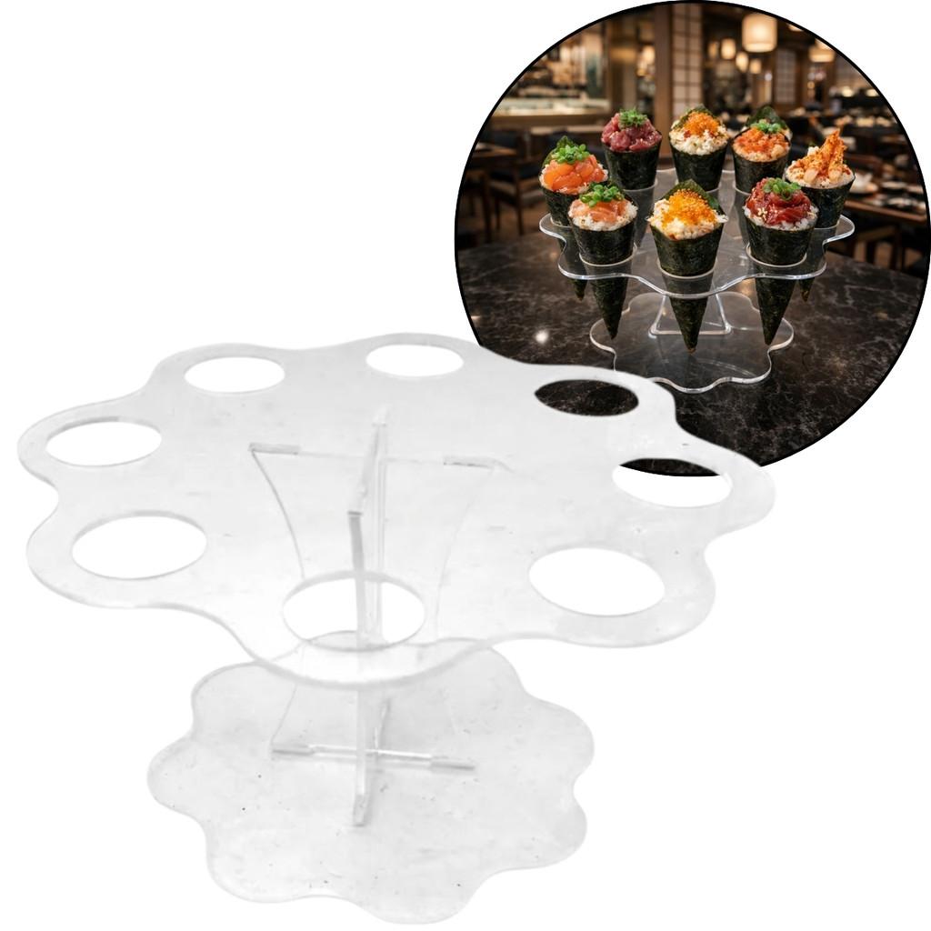 Suporte Casquinha Temaki Sorvete Acrílico 8 Pizza Cone
