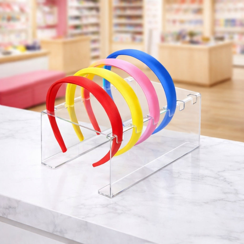 Expositor Acrílico para Tiara e Arcos 20x13x9cm Transparente