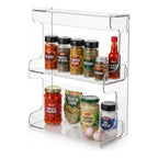 Suporte Organizador Temperos Cozinha Bancada PrateleiraMultiuso Nicho Compacto Casa Moderna Mantém Ingredientes Visíveis Arrumados Decoração Funcional Cozinha Gourmet Armazenamento Sal Pimenta Ervas Molhos